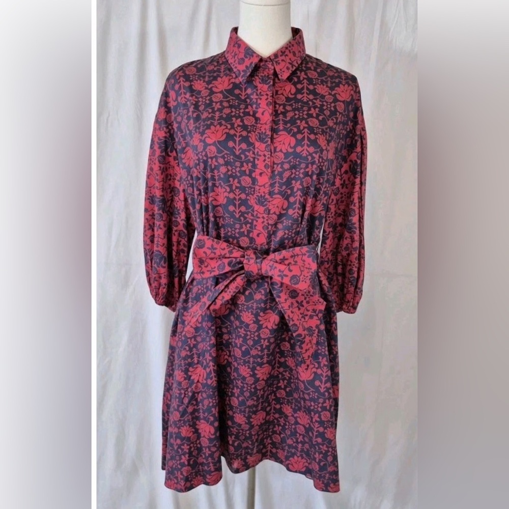 Anthropologie Sachi & Babi Nightingale Mini Dress Size Small❤️💙 - Picture 3 of 8